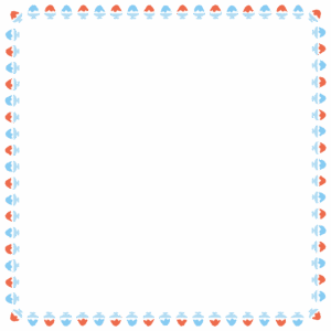 かき氷の正方形フレーム素材のフリーイラスト Clip art of kakigori square frame