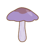 ムラサキシメジのフリーイラスト Clip art of wood blewit