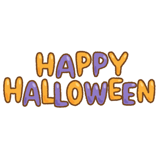 「HAPPY HALLOWEEN」のイラスト文字