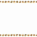 クリのフレーム素材のフリーイラスト Clip art of chestnut paper frame