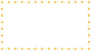 コスモスの映像フレーム素材のフリーイラスト Clip art of cosmos video frame