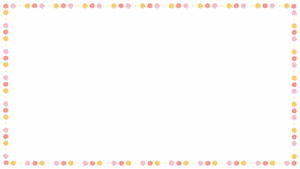 コスモスの映像フレーム素材のフリーイラスト Clip art of cosmos video frame