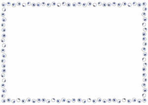 目玉のフレーム素材のフリーイラスト Clip art of eyeball paper frame