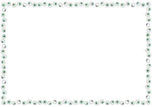 目玉のフレーム素材のフリーイラスト Clip art of eyeball paper frame