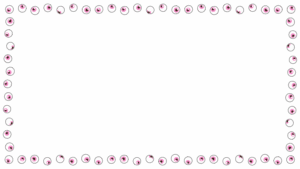 目玉の映像フレーム素材のフリーイラスト Clip art of eyeball video frame