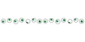 目玉のライン素材のフリーイラスト Clip art of eyeball line