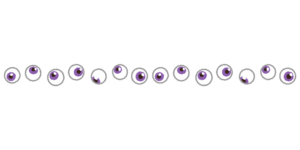 目玉のライン素材のフリーイラスト Clip art of eyeball line