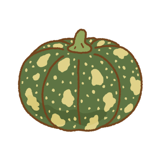 島カボチャのイラスト