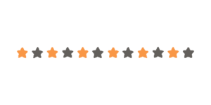 ハロウィンカラーの星のライン素材のフリーイラスト Clip art of halloween star line