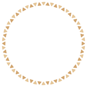 三角形の丸フレーム素材のフリーイラスト Clip art of triangle circle frame