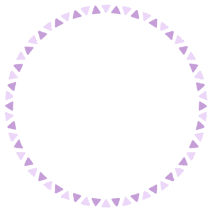 三角形の丸フレーム素材のフリーイラスト Clip art of triangle circle frame