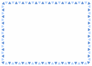 三角形のフレーム素材のフリーイラスト Clip art of triangle paper frame