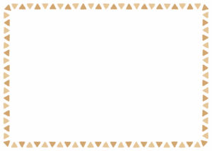 三角形のフレーム素材のフリーイラスト Clip art of triangle paper frame