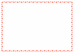 三角形のフレーム素材のフリーイラスト Clip art of triangle paper frame
