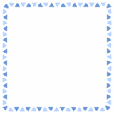 三角形の正方形フレーム素材のフリーイラスト Clip art of triangle square frame
