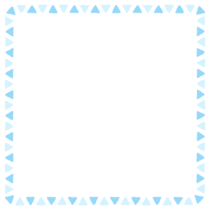 三角形の正方形フレーム素材のフリーイラスト Clip art of triangle square frame