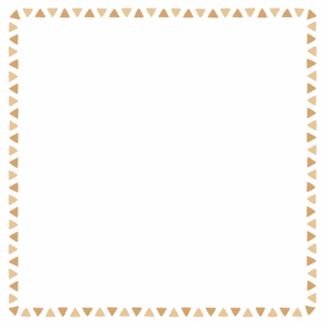 三角形の正方形フレーム素材のフリーイラスト Clip art of triangle square frame