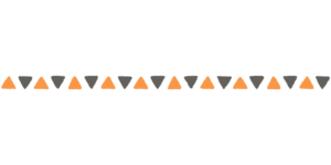 ハロウィンカラーの三角形のライン素材のフリーイラスト Clip art of halloween triangle line