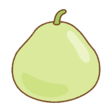 ユウガオのフリーイラスト Clip art of yugao