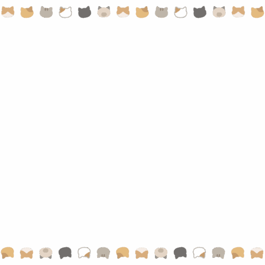 ネコの映像フレーム素材