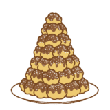 クロカンブッシュのイラスト