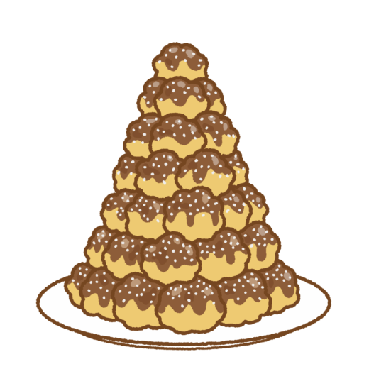 クロカンブッシュのイラスト