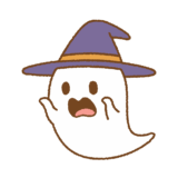 驚かすハロウィンおばけのフリーイラスト Clip art of scaring ghosts