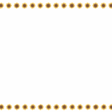 ヒマワリの映像フレーム素材のフリーイラスト Clip art of sunflower video frame
