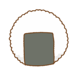 丸おにぎりのフリーイラスト Clip art of maru-onigiri