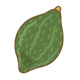 ラグビーボールカボチャのイラスト