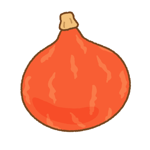 打木赤皮甘栗カボチャのイラスト