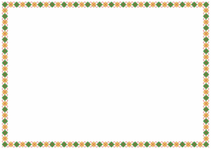 クリスマスカラーのアーガイル柄のフレーム素材のフリーイラスト Clip art of xmas argyle frame