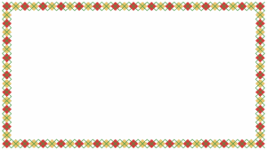 クリスマスカラーのアーガイル柄の映像フレーム素材のフリーイラスト Clip art of xmas argyle video frame