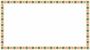 クリスマスカラーのアーガイル柄の映像フレーム素材のフリーイラスト Clip art of xmas argyle video frame