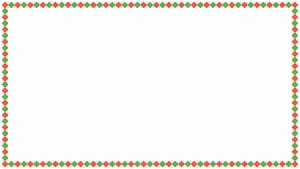 クリスマスカラーのアーガイル柄の映像フレーム素材のフリーイラスト Clip art of xmas argyle video frame