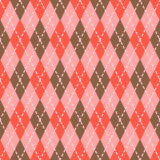 バレンタインカラーのアーガイル柄のパターン素材のフリーイラスト Clip art of valentinr argyle pattern