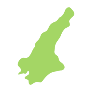 淡路島の地図のフリーイラスト Clip art of awajishima-island map