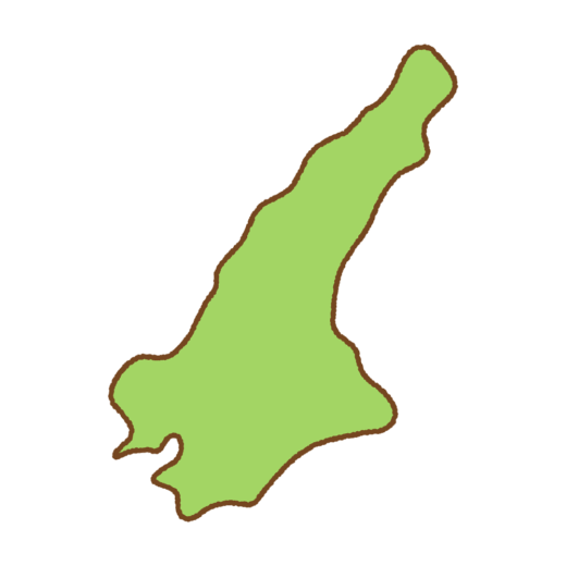 淡路島の地図のイラスト