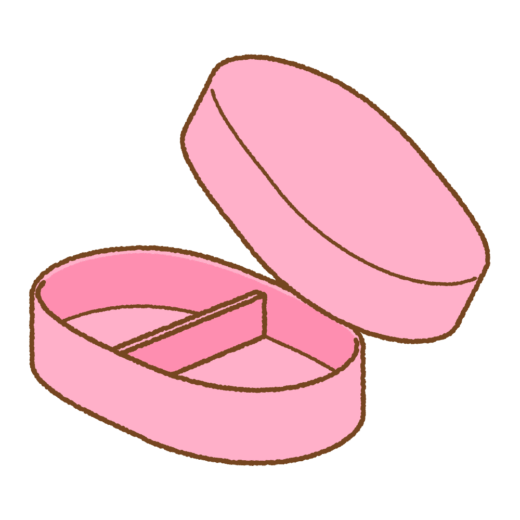 お弁当箱のイラスト