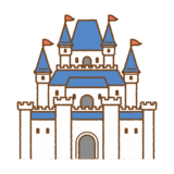 西洋の城のイラスト