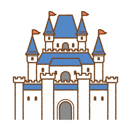 西洋の城のイラスト