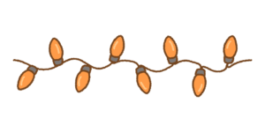 カラー電飾のフリーイラスト Clip art of colorful-christmas-lights