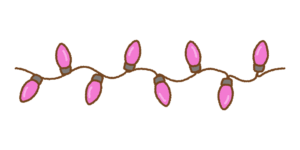 カラー電飾のフリーイラスト Clip art of colorful-christmas-lights