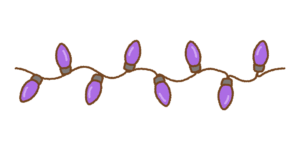 カラー電飾のフリーイラスト Clip art of colorful-christmas-lights