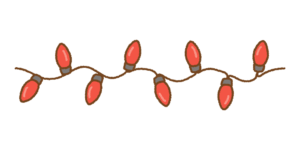 カラー電飾のフリーイラスト Clip art of colorful-christmas-lights