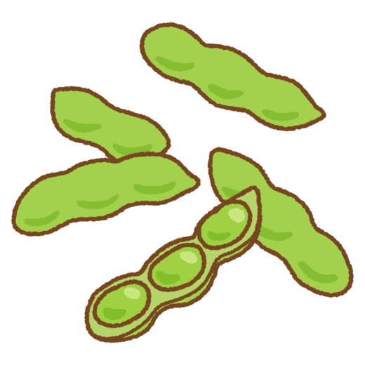 枝豆のイラスト