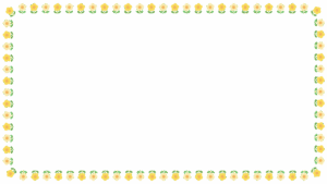 花の映像フレーム素材のフリーイラスト Clip art of flower video frame