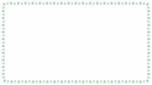 花の映像フレーム素材のフリーイラスト Clip art of flower video frame