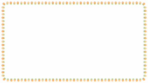 花の映像フレーム素材のフリーイラスト Clip art of flower video frame