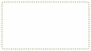 花の映像フレーム素材のフリーイラスト Clip art of flower video frame